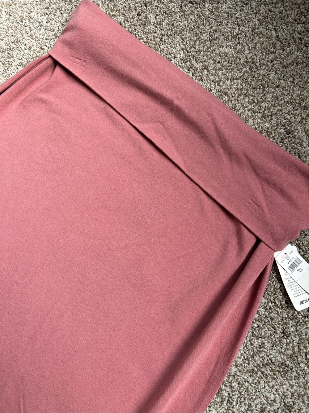 NWT Aerie Fold-Over Waist Maxi Skirt - Jersey Style Fit - Large - Picture 3 of 7
